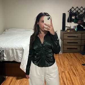 Zara satin blouse
